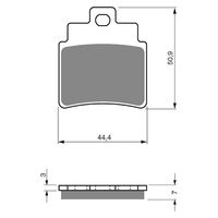 Rear Brake Pads Goldfren GF140 - K5
