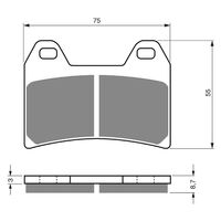 Front Brake Pads Goldfren GF141 - S3