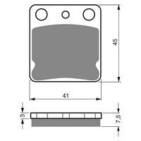 Front Brake Pads Goldfren GF144 - K5