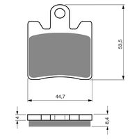 Front Brake Pads Goldfren GF147 - S3