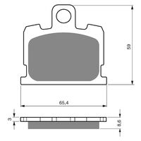 BRAKE PADS GOLDFREN GF151 - S3
