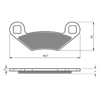 Brake Pads Goldfren GF162 - K5