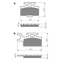 BRAKE PADS GOLDFREN GF167 - S3