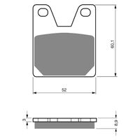 BRAKE PADS GOLDFREN GF169 - S3