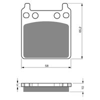 BRAKE PADS GOLDFREN GF171 - S3