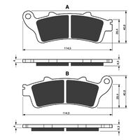 Rear Brake Pads Goldfren GF178 - S3