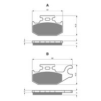 Brake Pad Front Left or Rear for Can-Am Outlander 650 XT 2009-2016
