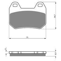 BRAKE PADS GOLDFREN GF195 - S3