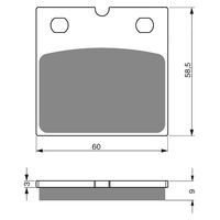 BRAKE PADS GOLDFREN GF197 - S3