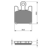BRAKE PADS GOLDFREN GF200 - S3