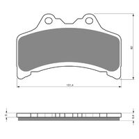 BRAKE PADS GOLDFREN GF204 - S3