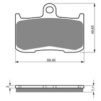 Front Brake Pads Goldfren GF207 - S3