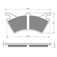 BRAKE PADS GOLDFREN GF208 - K5