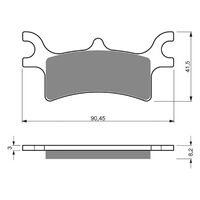 BRAKE PADS GOLDFREN GF209 - K5