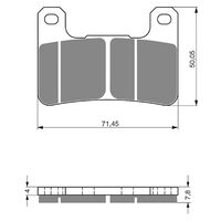 Front Brake Pads Goldfren GF213 - S33