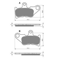 BRAKE PADS GOLDFREN GF224 - S3