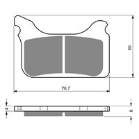 BRAKE PADS GOLDFREN GF231 - S3
