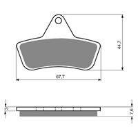 BRAKE PADS GOLDFREN GF232 - K5