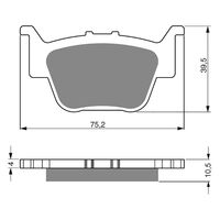 Rear Brake Pads Goldfren GF243 - K5