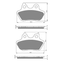 BRAKE PADS GOLDFREN GF244 - S3