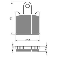 Front Brake Pads Goldfren GF249 - S3