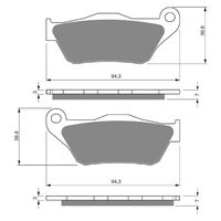 BRAKE PADS GOLDFREN GF262 - S3