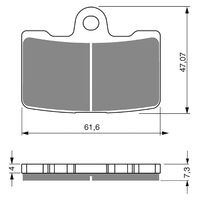 BRAKE PADS GOLDFREN GF269 - S3