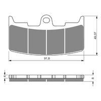 BRAKE PADS GOLDFREN GF270 - S3