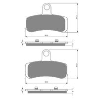 Front Brake Pads Goldfren GF275 - S3