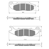 Front Brake Pads Goldfren GF278 - K5