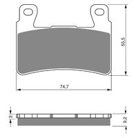 Front Brake Pads Goldfren GF279 - S3