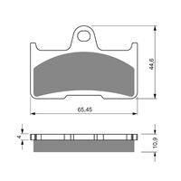 Rear Brake Pads Goldfren GF281 - K5