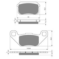 BRAKE PADS GOLDFREN GF283 - K5