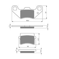 BRAKE PADS GOLDFREN GF288 - K5