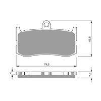 Front Brake Pads Goldfren GF296 - S3