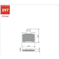 Sintered Off Road Rear Brake Pads for Husqvarna TC85 Small Wheel 2014 to 2021