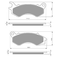 Front Brake Pads Goldfren GF299 - S3