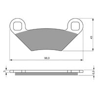 Brake Pads Goldfren GF300 - K5