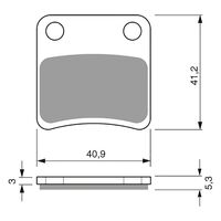 Park Brake Pads Goldfren GF303 - S3