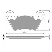 Rear Brake Pads Goldfren GF312 - K5