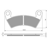 Front Brake Pads Goldfren GF313 - K5