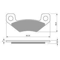 Rear Brake Pads Goldfren GF315 - K5
