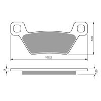 Front Left Brake Pads Goldfren GF316 - K5
