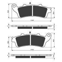 Rear Brake Pads Goldfren GF327 - S3