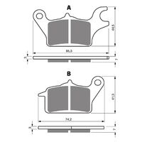 Front Brake Pads Goldfren GF336 - S3