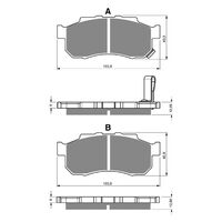 Front Left Brake Pads Goldfren GF339 - K5