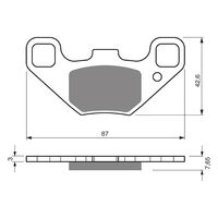 Front Brake Pads Goldfren GF342 - K5