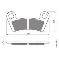 Rear Brake Pads Goldfren GF343 - K5