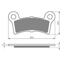 BRAKE PADS GOLDFREN GF354 - S3