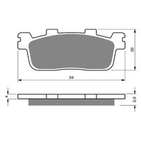 BRAKE PADS GOLDFREN GF355 - S3